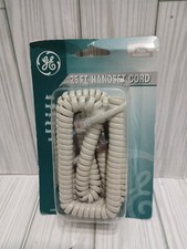 GE 25 Ft Handset Phone Cord Almond