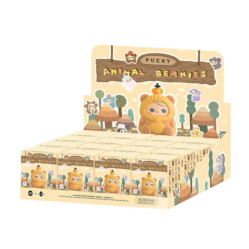Genuine POP MART PUCKY Animal Beanies Series - Blind Box Toy