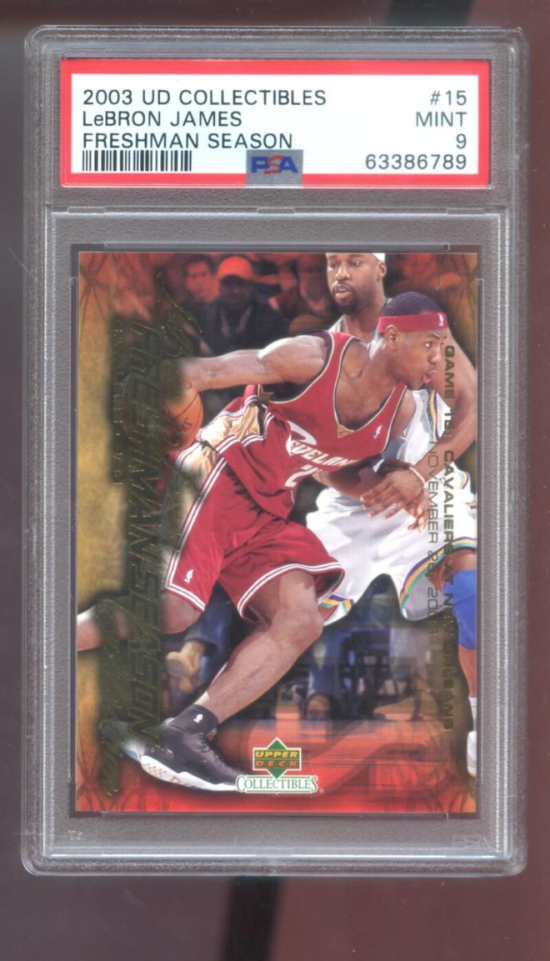 2003 Lebron James Freshman Ud LeBron James 2003 Rookie Card - PSA