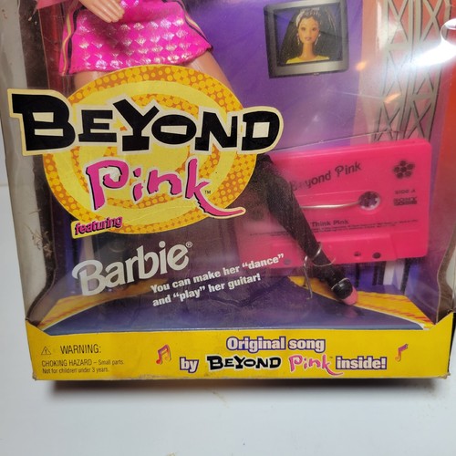 1998 BARBIE "Beyond Pink" Doll w/ Guitar & Cassette Tape - Mattel #20017 (NEW) - Picture 4 of 12