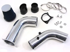 Polish COld AIr Intake Kit + Blue Air Filter for Ford 1994-1998 Mustang 3.8L V6