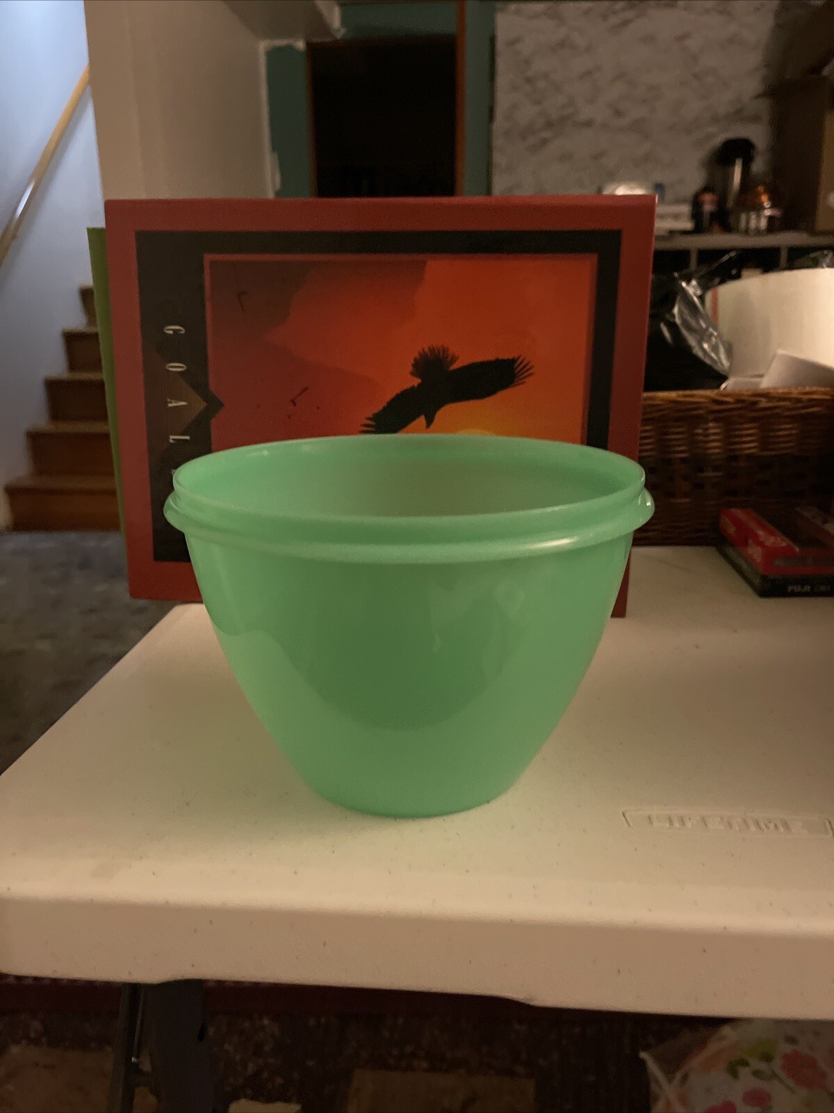 Vintage Tupperware 679 Jadeite Green Lettuce Keeper Bowl ONLY, NO Lid