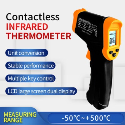 Kontaktloses Infrarot Thermometer Laserpunkt Temperaturmesspistole Infrarot