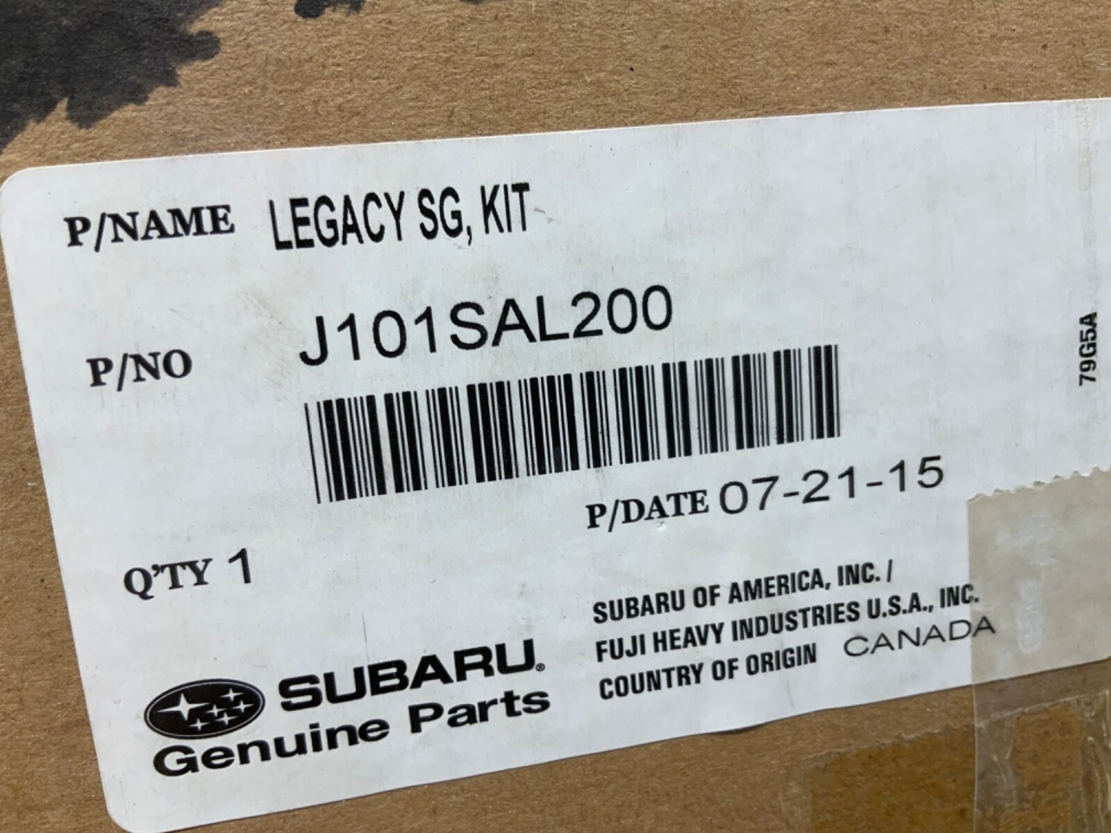 Genuine Subaru Splash Guards - OEM J101SAL330 Mud Guards (1 Pack)