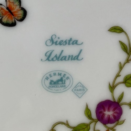 VIDE-POCHE / ASSIETTE Porcelaine HERMÈS FRANCE, Modèle "SIESTA ISLAND" toucan... - Imagen 16 de 18