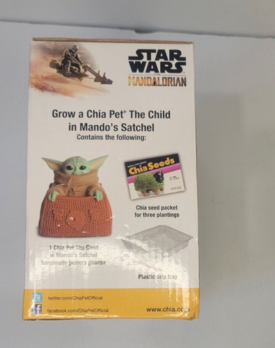 Star Wars Grogu The Child In Mando s Satchel Chia Pet The Mandalorian Disney NEW - Picture 4 of 4