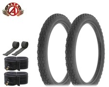 ALTA BICYCLE 20 x 2.125 BLACKWALL S-2 TIRES DURABLE ROUGH KNOBBY TREAD 6PC SET
