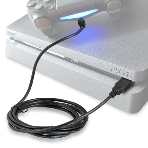Cable de carga USB Wicked Chili para controlador inalámbrico Playstation 4 DualShock 1,8 m - Imagen 2 de 6