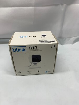 Blink Mini Indoor Plug-In Live HD Smart Security Camera *New