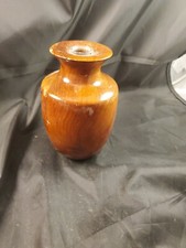 California Redwood Burl Vase Turned Wood