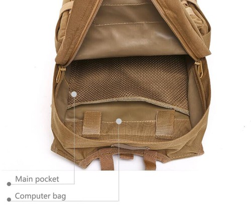 10L Militärrucksack Laptoptasche Outdoor Wandern Camping Trek Taktischer Rucksack - Bild 8 von 23