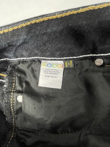 Coogi Women’s Hi Rise 10” Jeans 36x28 (16W) Wide Leg Boot Cut Bling Pockets EUC - Picture 10 of 12