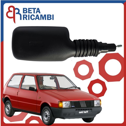 Specchietto Fiat Uno Specchio Retrovisore Destro DX Nero Manuale 3 / 5 Porte - Foto 1 di 7