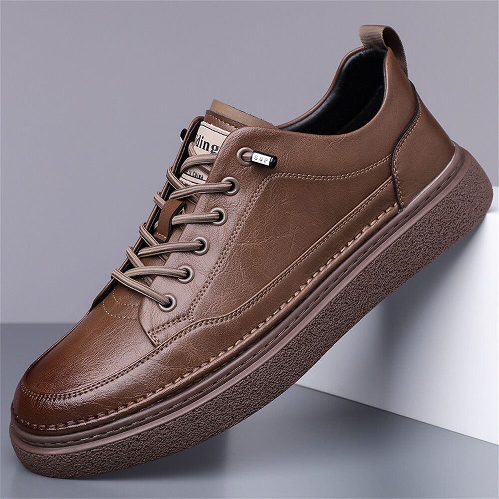 Men's Leather Dress Sneaker Men's Fashion Casual Shoes | eBay