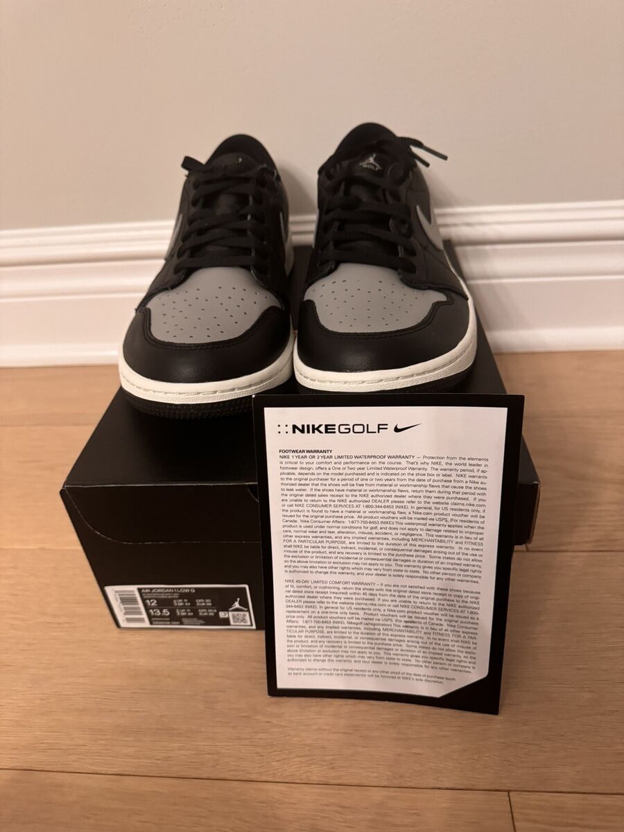 NEW Nike Air Jordan 1 Low Golf 'Shadow' Black Grey DD9315 NEW Nike Air Jordan 1 Low Golf 'Shadow' Black Grey DD9315