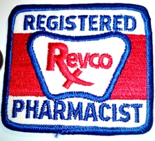 Vintage Revco Registered Pharmacist Patch Badge Crest