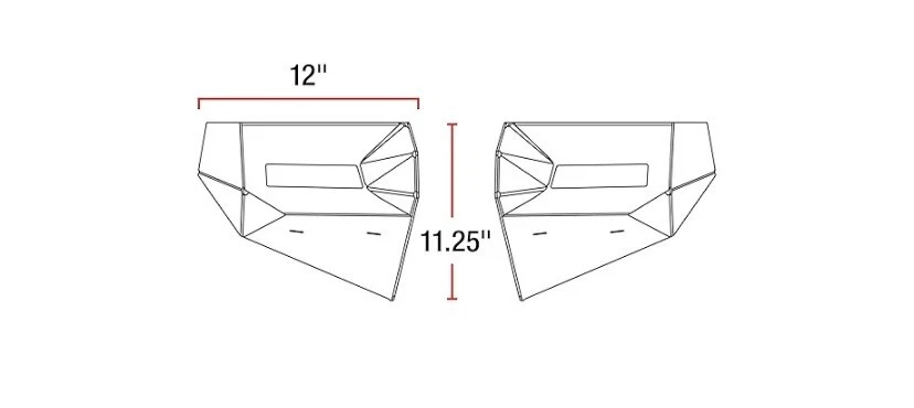 ARIES 2081208 TrailChaser Black Steel Front Bumper Corners, Jeep Wrangler JL, Gl - Image 2 of 3