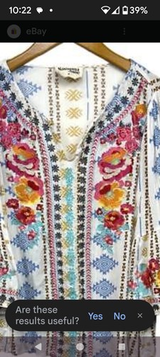 Savanna Jane Ladie’s Blouse Size 2XL Embroidered Floral Design BOHO Stunning! - Picture 7 of 10