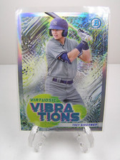 Bowman Chrome 2022 Baseball Card #VV-3 Trey Sweeney Virtuosic Vibrations