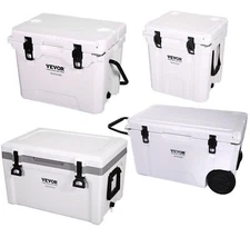 VEVOR Hard Cooler Insulated Portable Cooler 25/33/45/52/65 QT Capacity Ice Chest