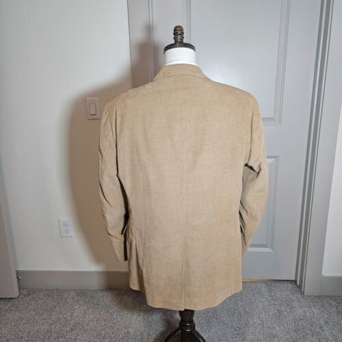 Dockers Corduroy Mens Suit Blazer Sport Coat 42L 2-Button Cotton Yellow-Brown - Picture 4 of 22