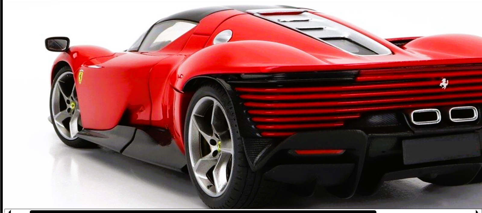 Ferrari w/ V12 Engine in Le Mans Race Car Custom Built Metal Body1:18SCALE MODEL