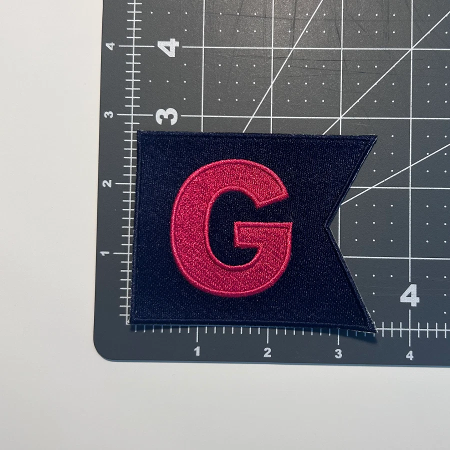 3.5" Large Letter "G" Sew On Patch *NEW* - Image 3 of 3