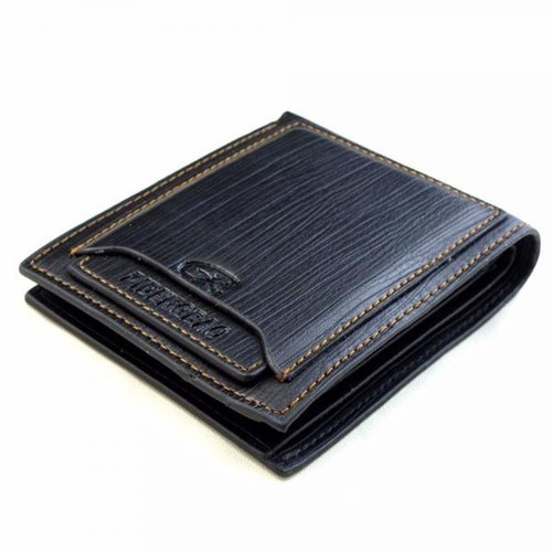 Portafoglio da uomo in vera pelle porta carte di credito pieghevole ID portamonete contanti pochette - Foto 6 di 13