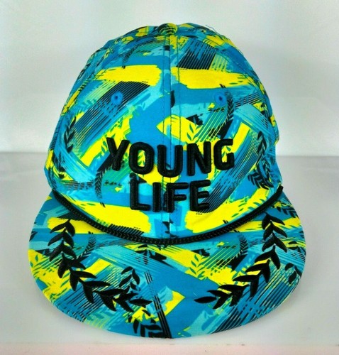 Young Life Floral Blue Yellow Black 