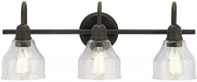Kichler 45973OZ Transitional Three Light Bath from Avery Collection in Bronze