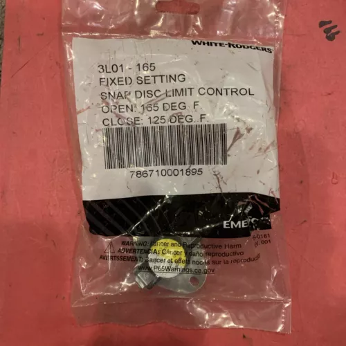 White Rodgers  3L01-165   Fixed Snap Disc Limit
