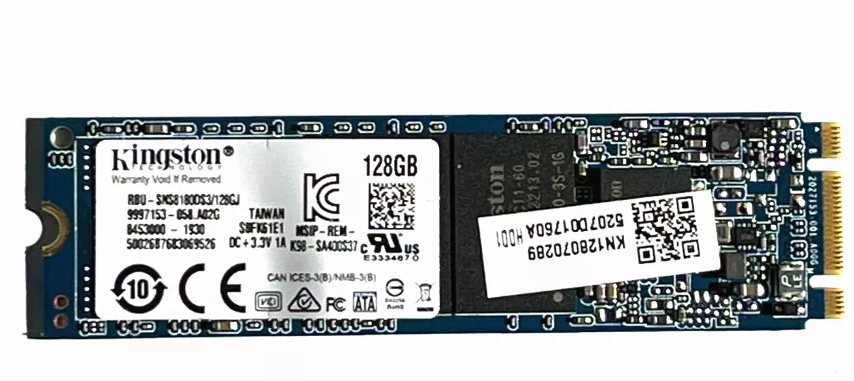 128GB Kingston RBU SNS8180DS3 128GJ m.2 2280 SATA3 Internal 6Gb s