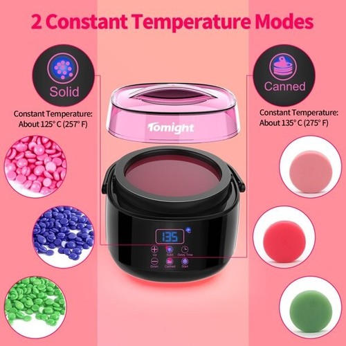 Wax Warmer mit 6 Pack Hartwachsbohnen Haarentfernung Körper Brust Beine 357TRS66 - Bild 3 von 6