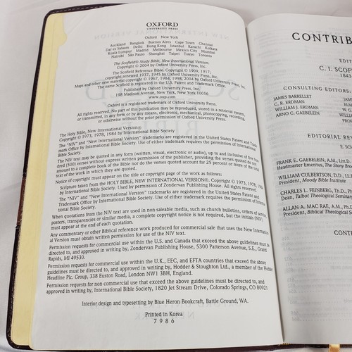 Scofield Study Bible III NIV Centennial Edition Thumb Index Brown Leather - Picture 14 of 24