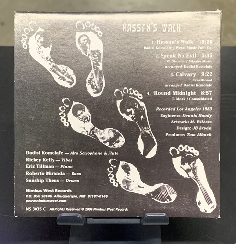 Hassan's Walk by Dadisi Komolafe (CD,2009) Nimbus West Records NS 3035 C - Picture 3 of 3