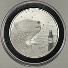 Coca Cola Polar Bear Collector Coin 1 Troy Oz .999 Fine Silver Round Coke Medal