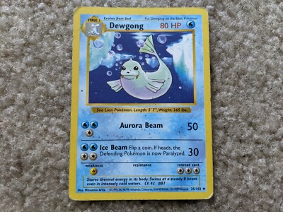 ポケモンカードゲーム Seel&Dewgong 1st edition shadow less Dewgong 1st Edition Shadowless - Perfect Gift for Kids or