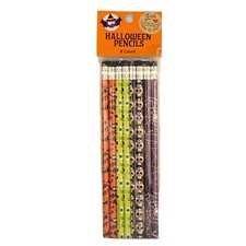 4pk Halloween Pencils Assorted 8 ct