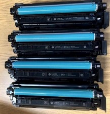 2 sets Virgin Genuine EMPTY HP W2130Y - W2133Y Toner Cartridges 213Y w/ OEM CHIP