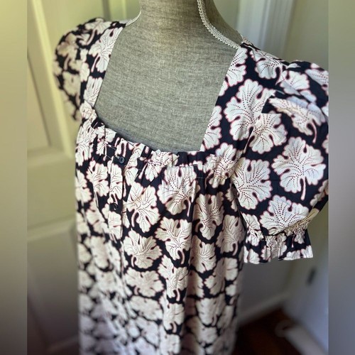 Tuckernuck Hyacinth House Navy Floral Eden Day Midi Dress Large - Picture 3 of 6