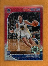 Jordan Poole 2019-20 Hoops Premium BK Asia Rookie Red Shimmer Prizm RC #223 /88