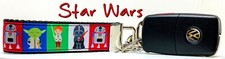 Sci Fi Key Fob Wristlet Keychain 1"wide Zipper pull Camera strap handmade