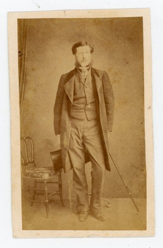 CDV Photo Ancienne - Homme élégant Avec Haut-de-forme Et Canne - Graffe à Paris