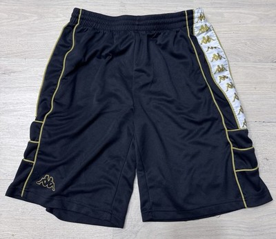 Kappa 222 Banda Nardo Shorts - Black Yellow Gold Rich White Men s Small S