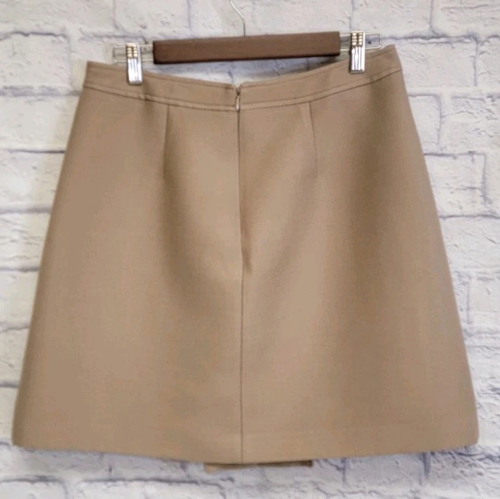 Falda para mujer BELSTAFF plisada de lana mezcla de algodón línea A talla 42 hecha en Italia Foto 3 de 4