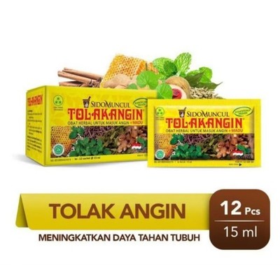 Tolak Angin Herbal Liquid 1 box contains 12 sachets | 15 ml, Increase Body Immun