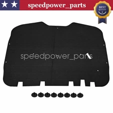 For 1999-06 GMC Sierra Chevy Suburban Silverado Truck Hood Insulation Pad &Clips