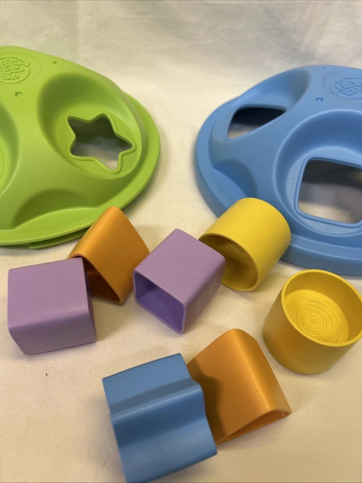 Green Toys Blue & Green Shape Sorter - Complete W/ 2 Of Each Shape & Color - Image 2 of 3
