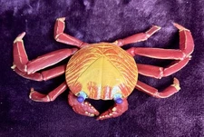 Large Solid plastic Crab prop, Safari Ltd Galapagos Sally Lightfoot Crab