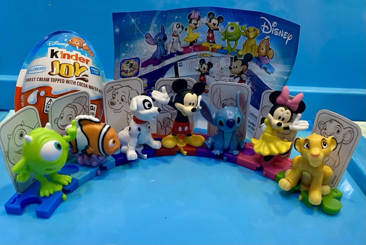 DISNEY FULL SET OF ~7 FIGURES KINDER JOY SURPRISE EGG TOYS ~Rare